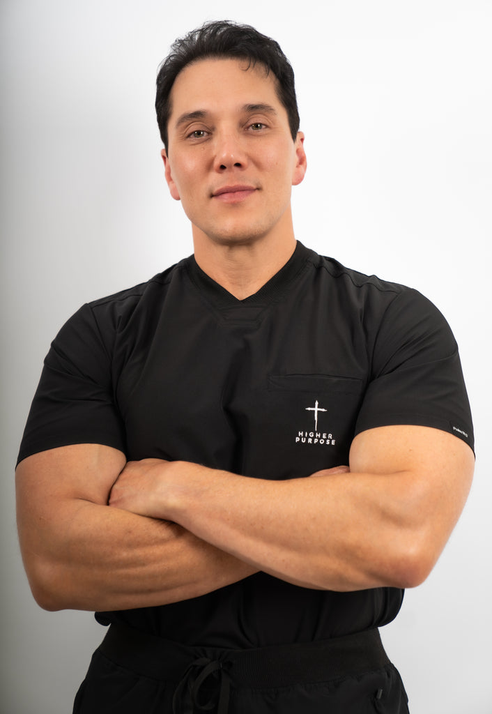 High Purpose Men's Scrub Top